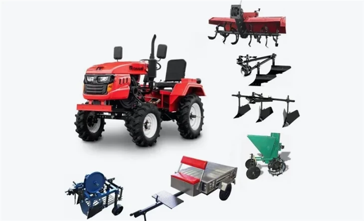 4x4 Mini Agricultural Tractor For Farm And Garden